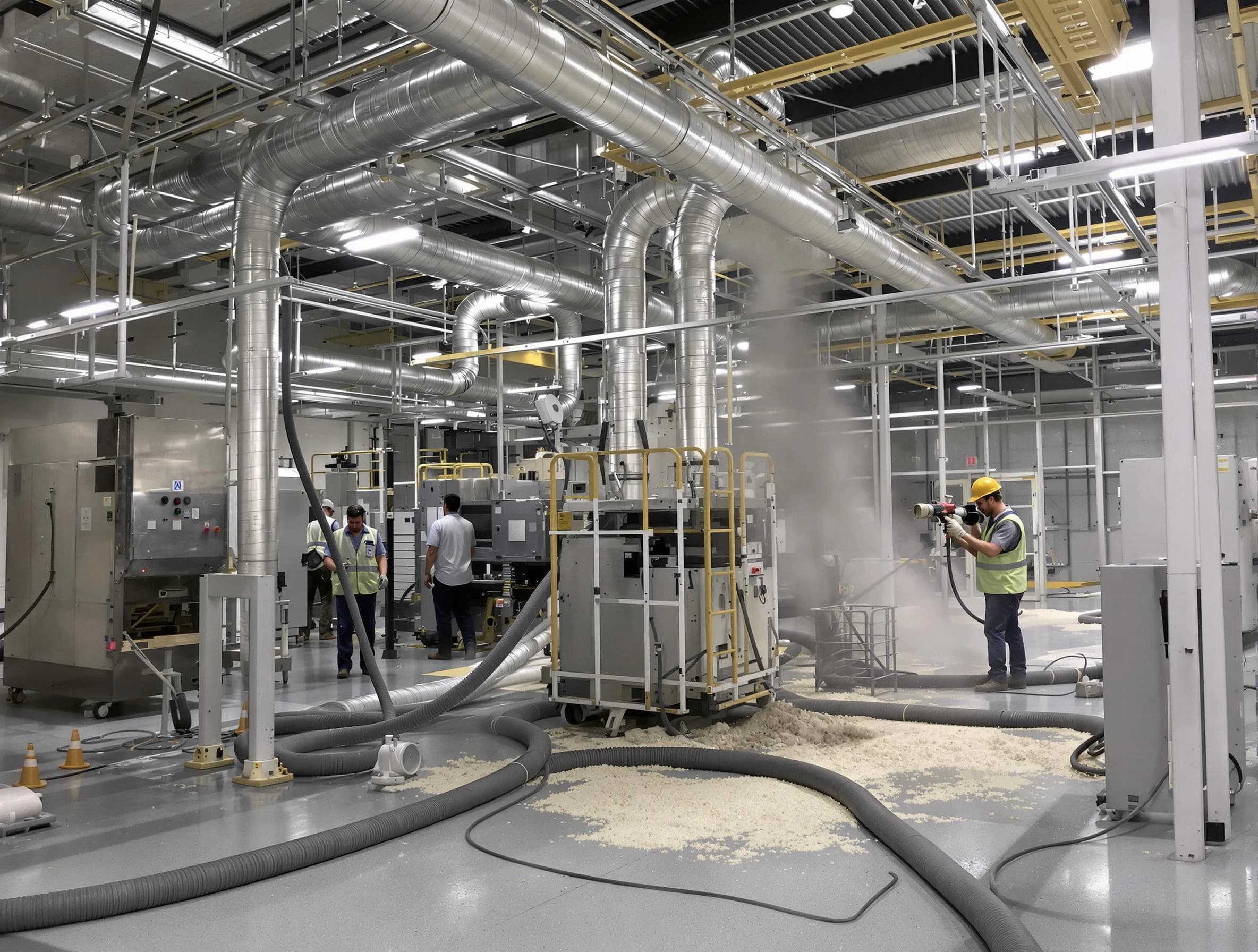 Heavy-duty industrial duct cleaning by Springville Air Duct Cleaning in Springville