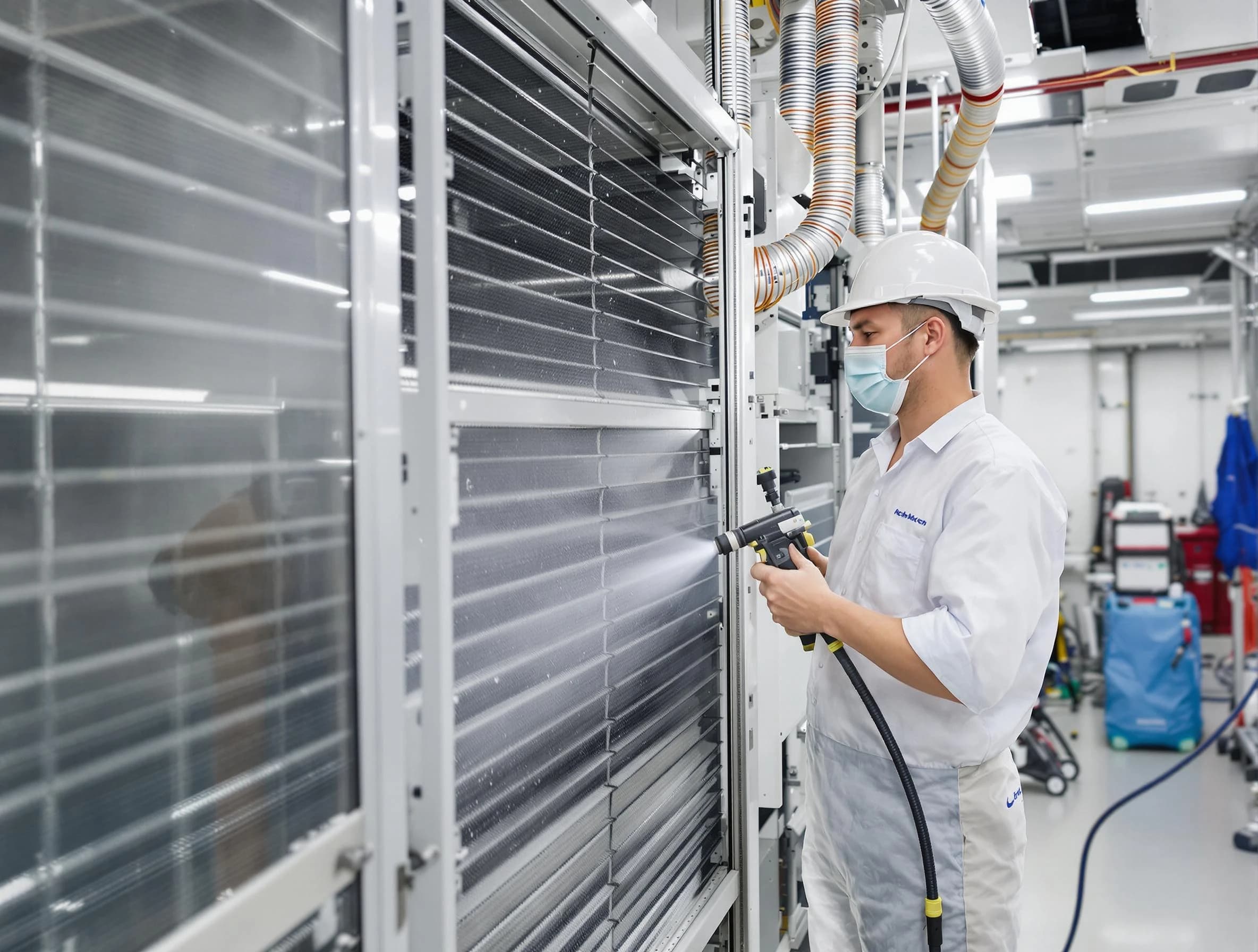 Professional AC coil cleaning by Springville Air Duct Cleaning in Springville