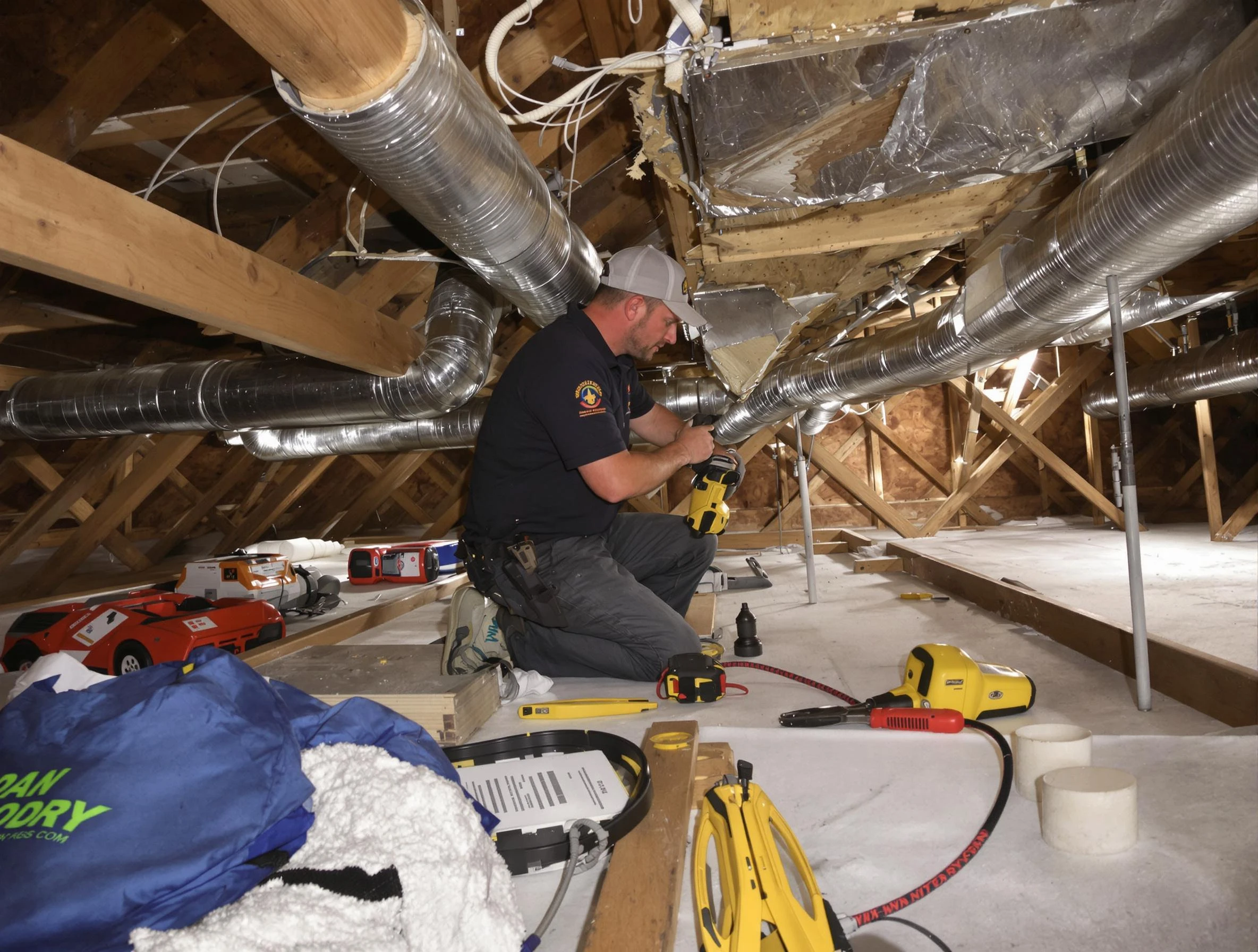 Professional air duct repair by Springville Air Duct Cleaning in Springville